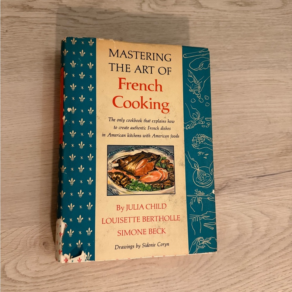 Mastering the Art of French Cooking by - hardcover with dust jacket 1967